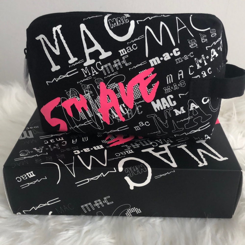 MAC cosmetics 5th Avenue voyager cotton makeup bag